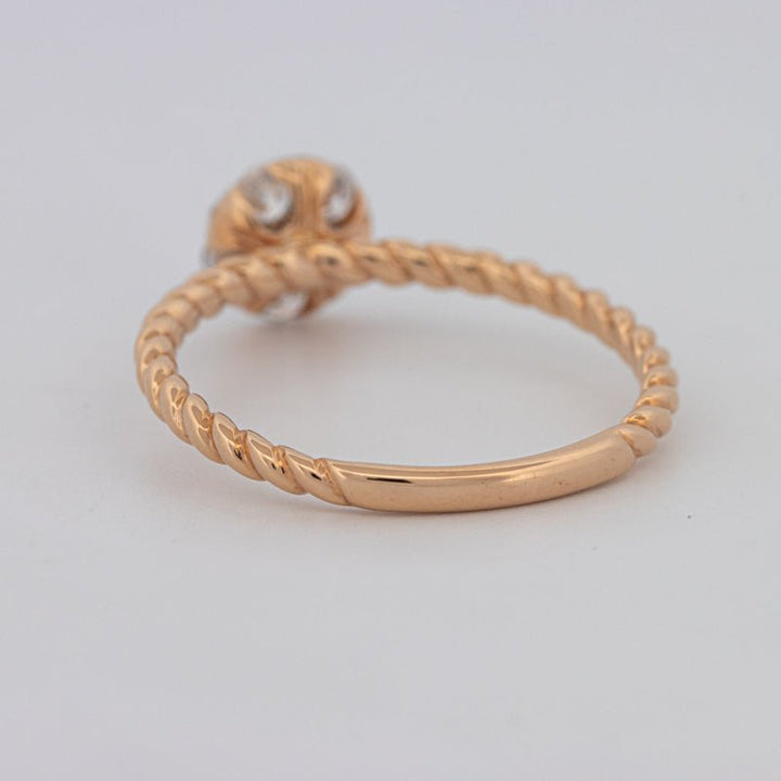 Invisible Round Solitaire Dot Ring - ZIZOV DIAMONDS