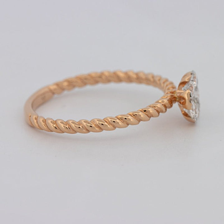 Invisible Round Solitaire Dot Ring - ZIZOV DIAMONDS