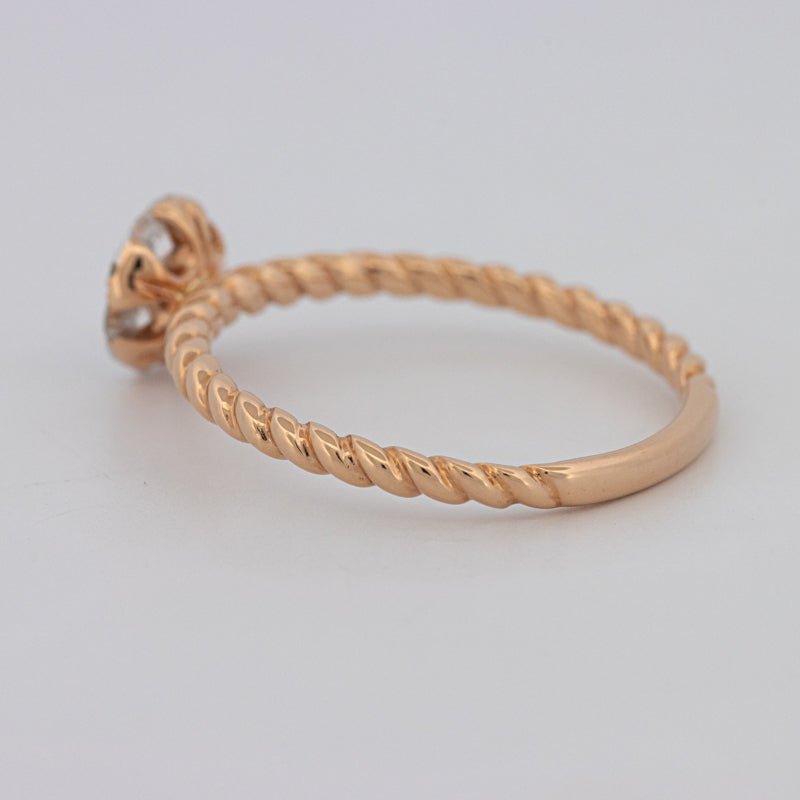 Invisible Round Solitaire Dot Ring - ZIZOV DIAMONDS