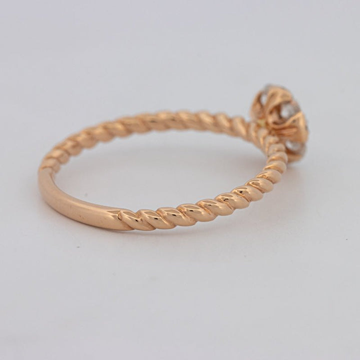 Invisible Round Solitaire Dot Ring - ZIZOV DIAMONDS