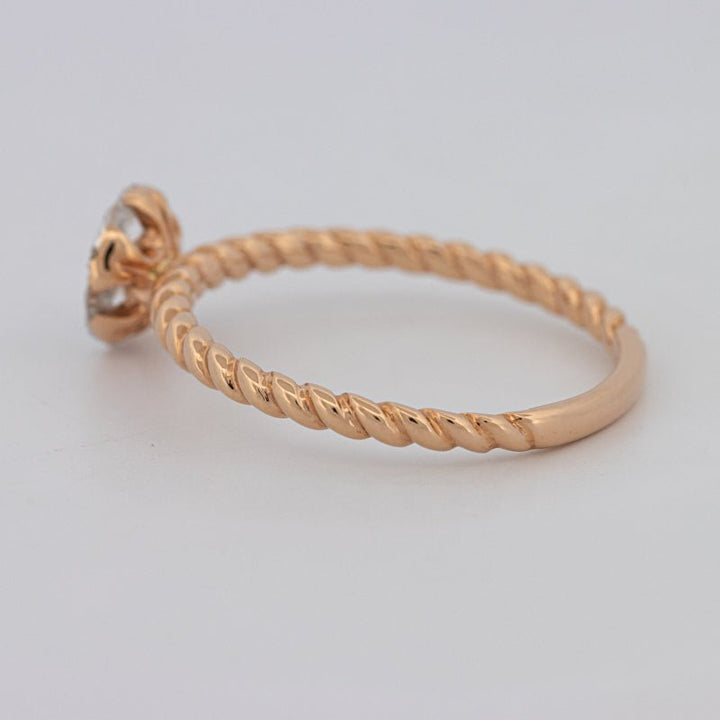 Invisible Round Solitaire Dot Ring - ZIZOV DIAMONDS