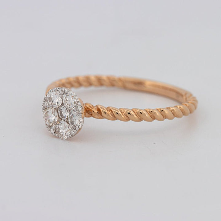 Invisible Round Solitaire Dot Ring - ZIZOV DIAMONDS