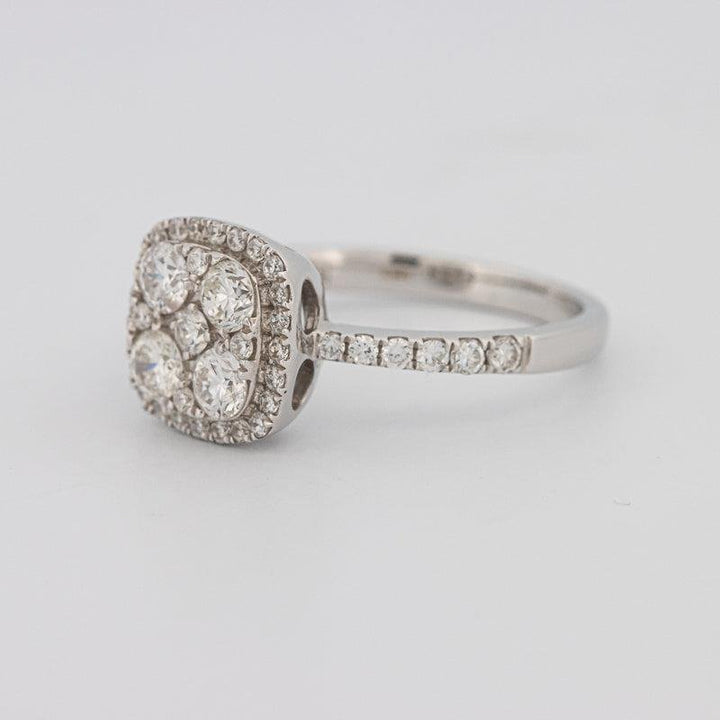 Invisible square diamond ring - ZIZOV DIAMONDS