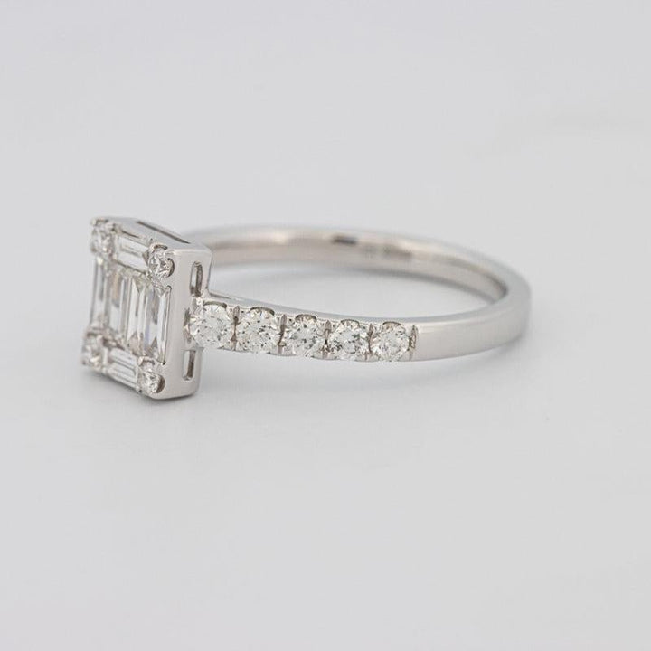 Invisible Square Diamond Ring - ZIZOV DIAMONDS