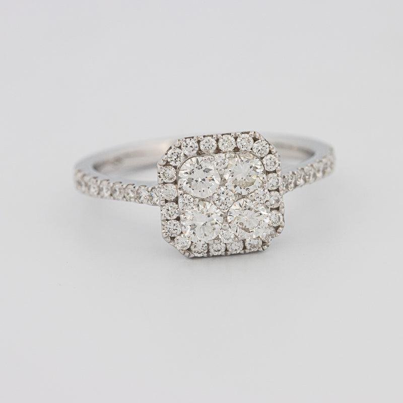 Invisible Square Diamond Ring - ZIZOV DIAMONDS