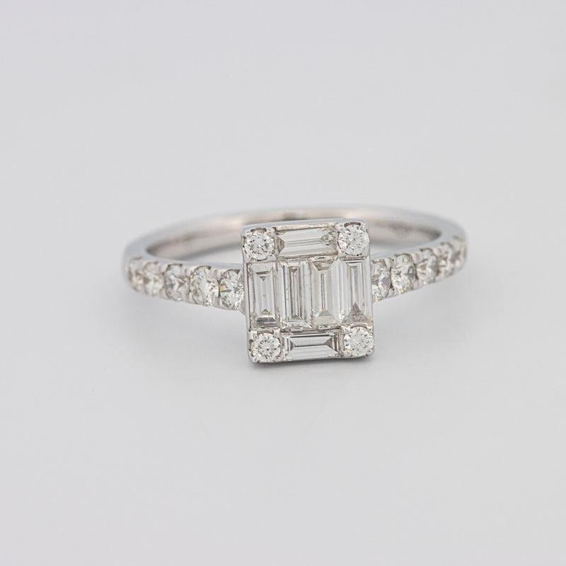 Invisible Square Diamond Ring - ZIZOV DIAMONDS
