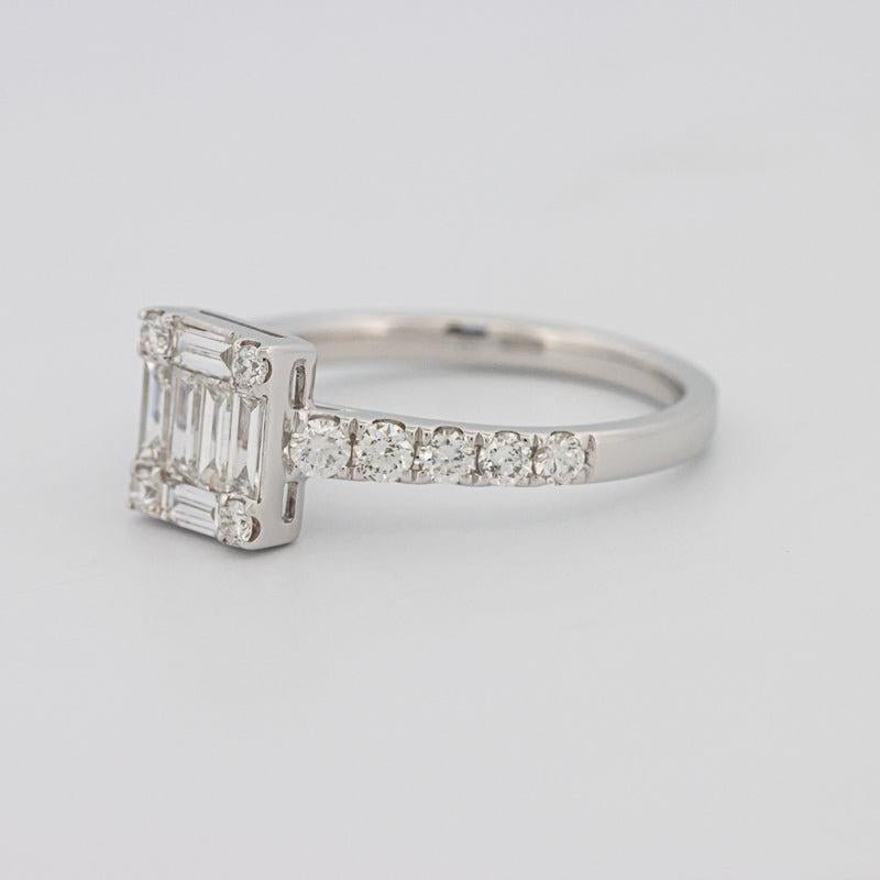 Invisible Square Diamond Ring - ZIZOV DIAMONDS