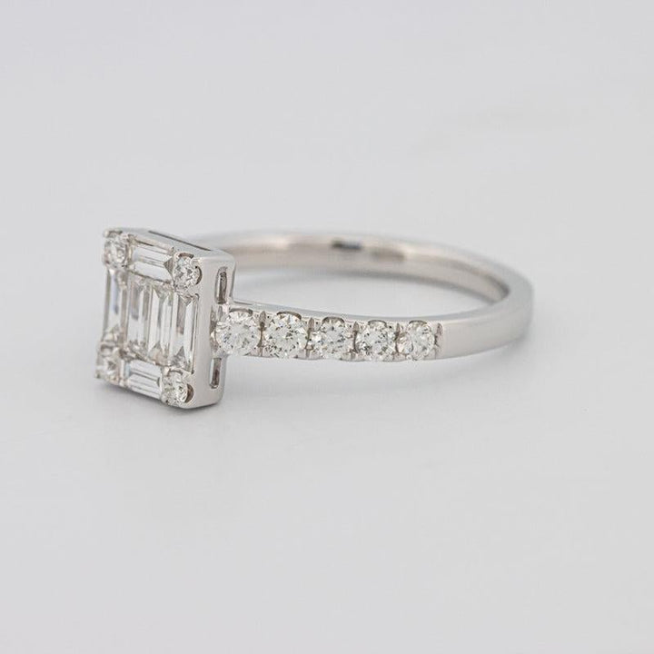 Invisible Square Diamond Ring - ZIZOV DIAMONDS