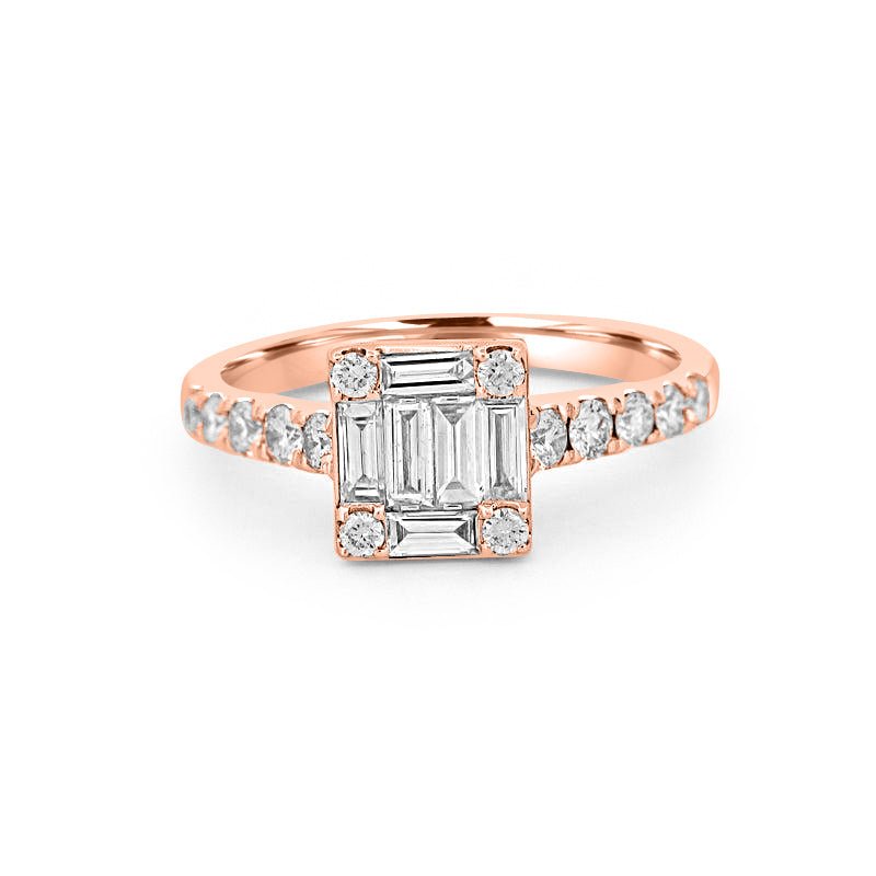 Invisible Square Diamond Ring - ZIZOV DIAMONDS