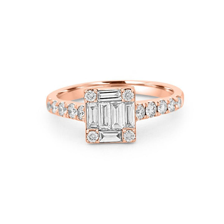 Invisible Square Diamond Ring - ZIZOV DIAMONDS