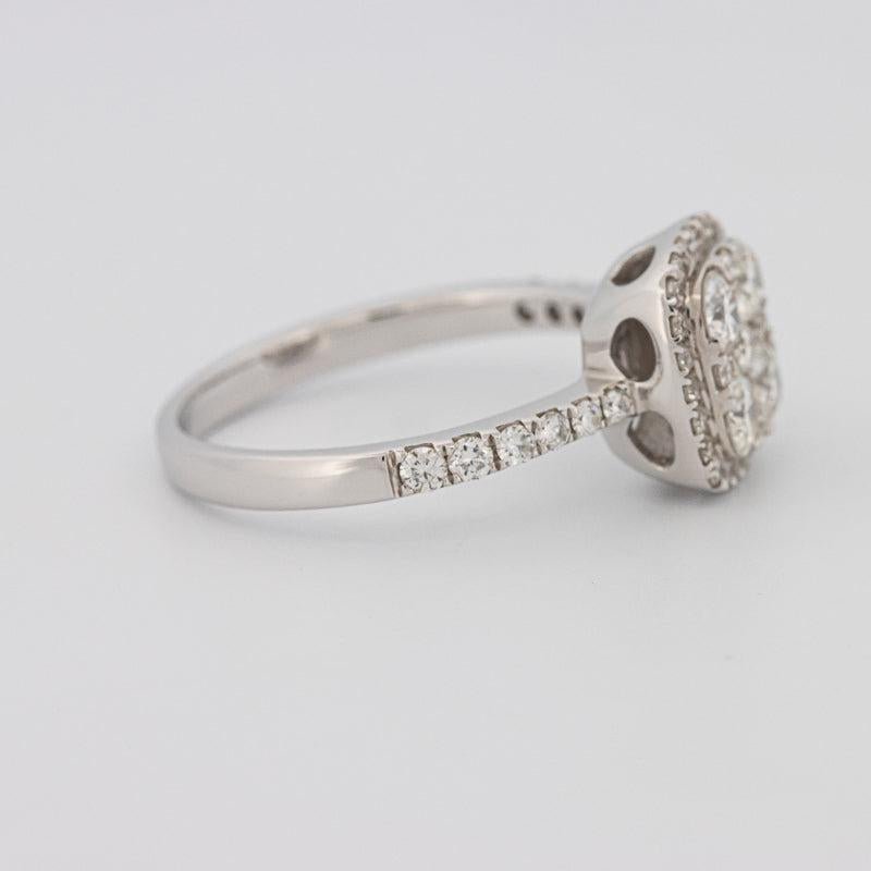 Invisible square diamond ring - ZIZOV DIAMONDS