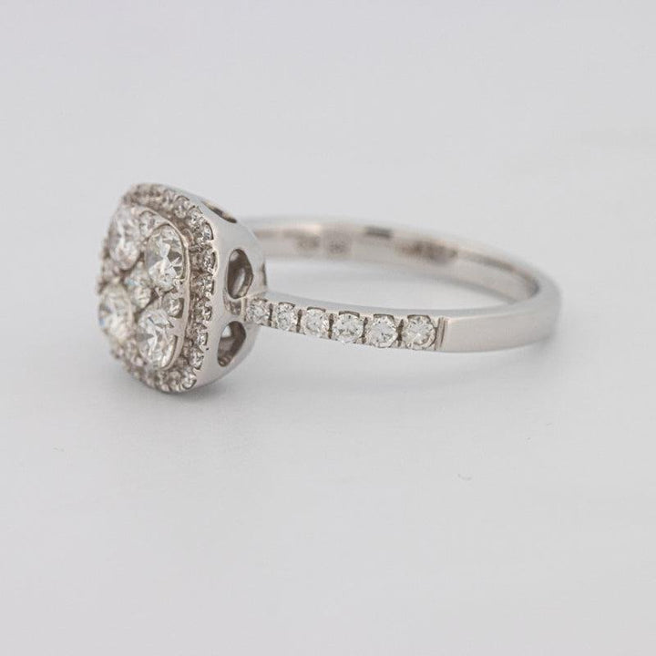 Invisible square diamond ring - ZIZOV DIAMONDS