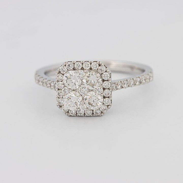 Invisible Square Diamond Ring - ZIZOV DIAMONDS