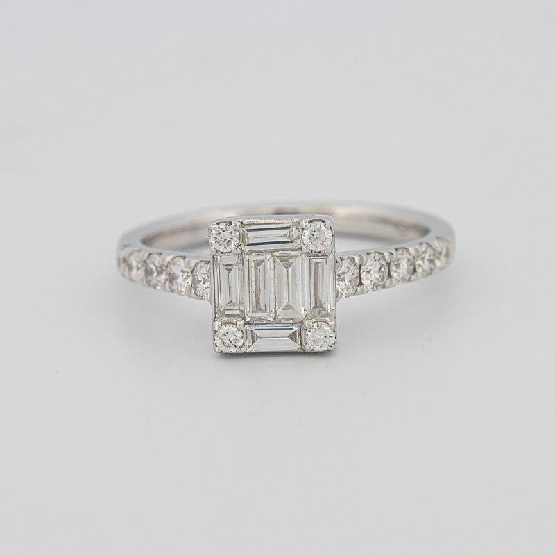 Invisible Square Diamond Ring - ZIZOV DIAMONDS