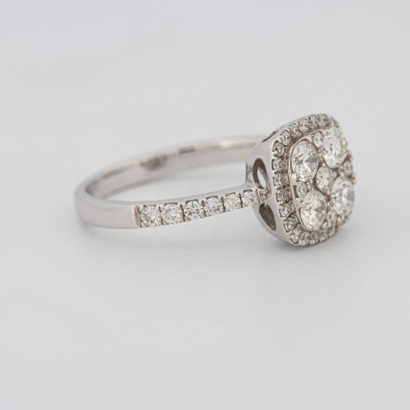 Invisible square diamond ring - ZIZOV DIAMONDS