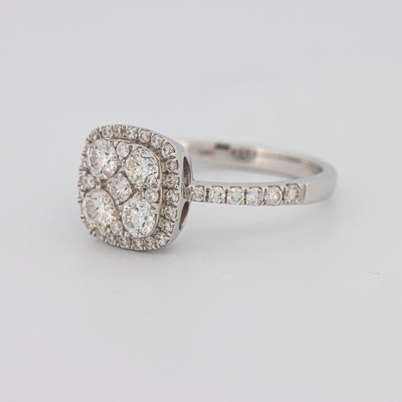 Invisible square diamond ring - ZIZOV DIAMONDS