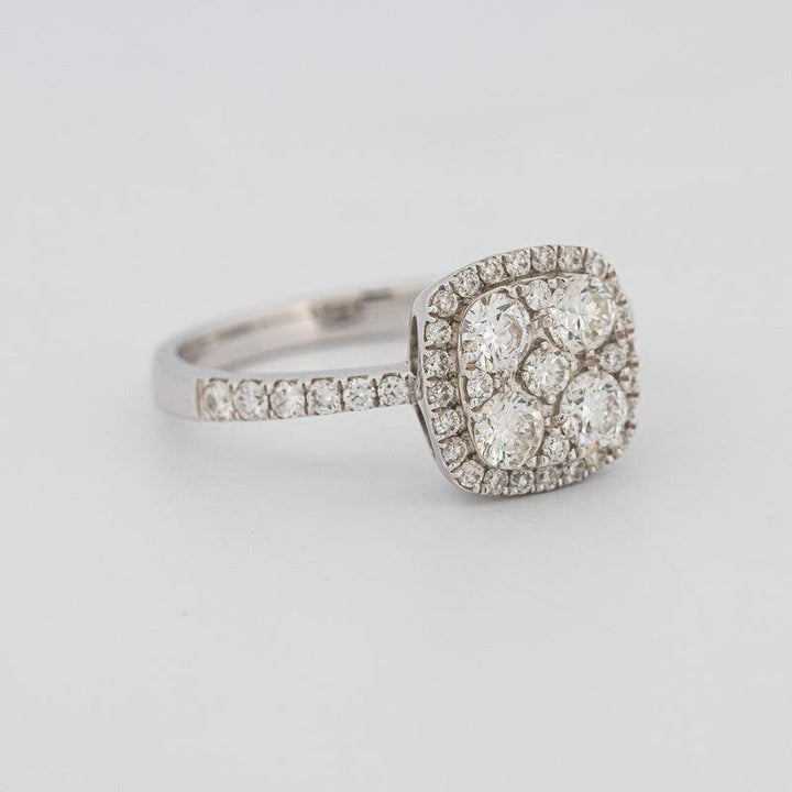 Invisible square diamond ring - ZIZOV DIAMONDS