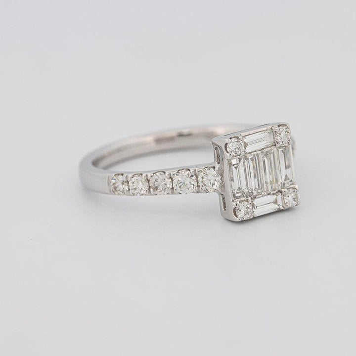 Invisible Square Diamond Ring - ZIZOV DIAMONDS