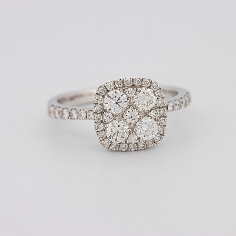 Invisible square diamond ring - ZIZOV DIAMONDS