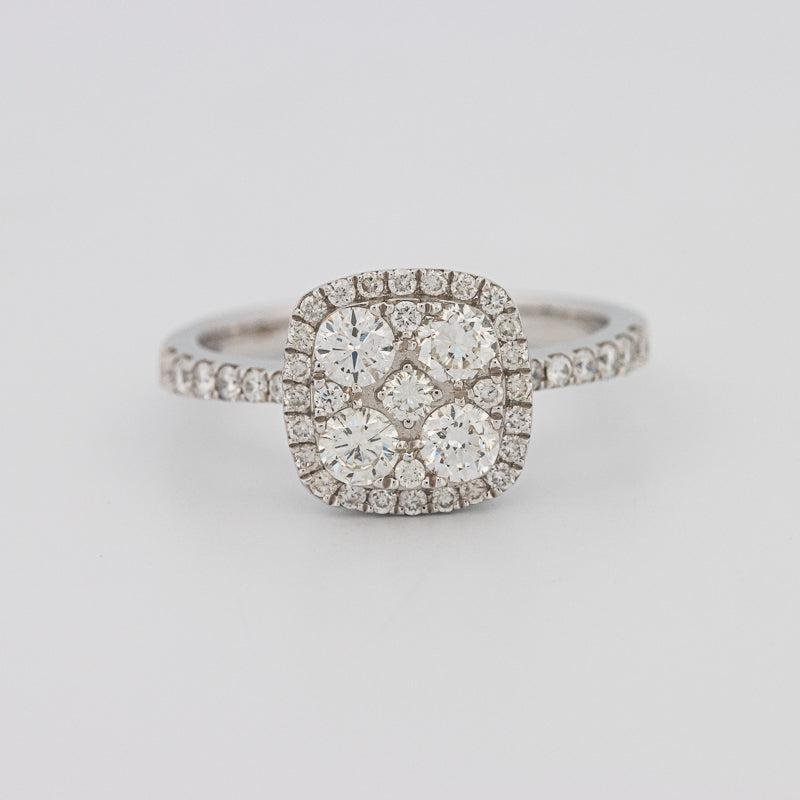 Invisible square diamond ring - ZIZOV DIAMONDS