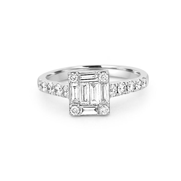 Invisible Square Diamond Ring - ZIZOV DIAMONDS