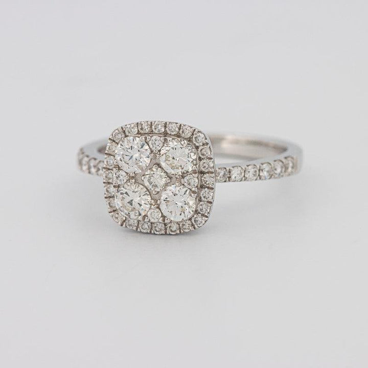 Invisible square diamond ring - ZIZOV DIAMONDS