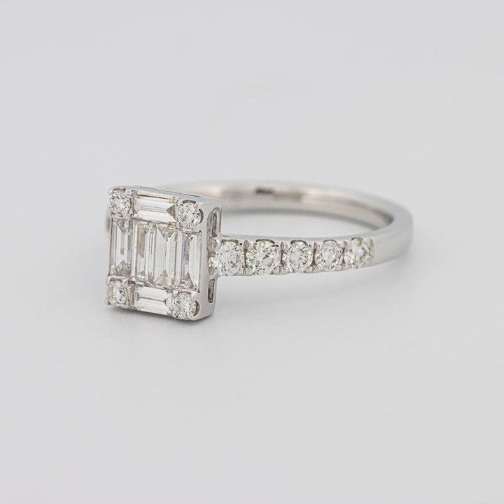 Invisible Square Diamond Ring - ZIZOV DIAMONDS