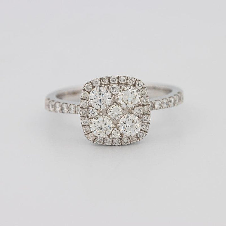 Invisible square diamond ring - ZIZOV DIAMONDS