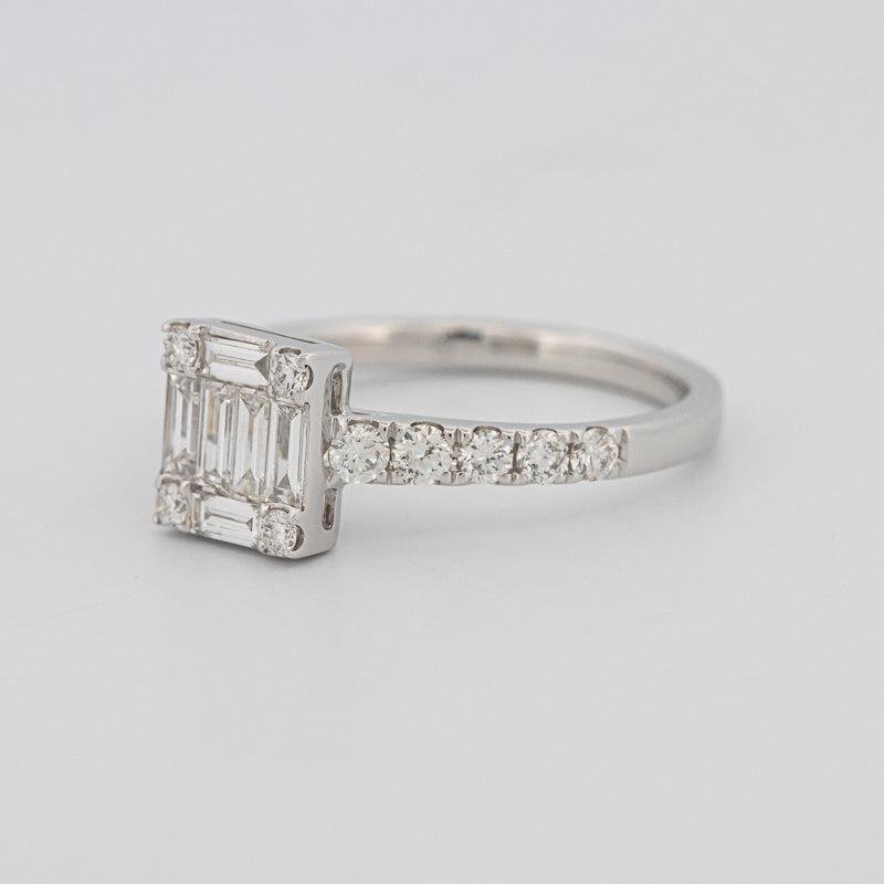 Invisible Square Diamond Ring - ZIZOV DIAMONDS