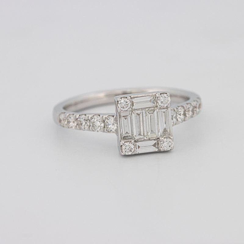 Invisible Square Diamond Ring - ZIZOV DIAMONDS