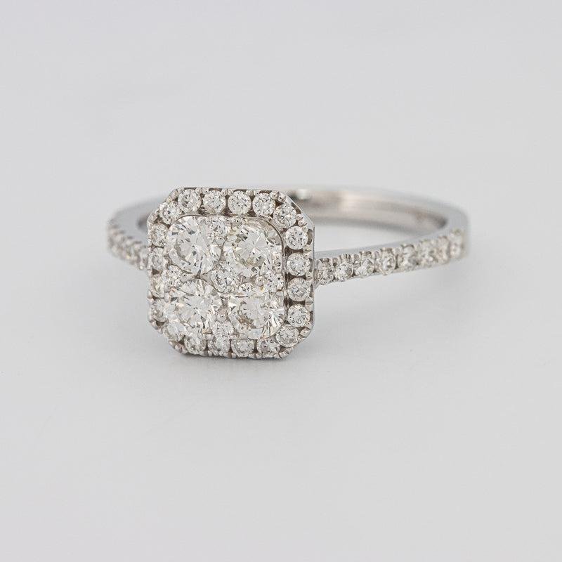 Invisible Square Diamond Ring - ZIZOV DIAMONDS