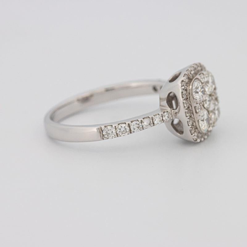 Invisible square diamond ring - ZIZOV DIAMONDS
