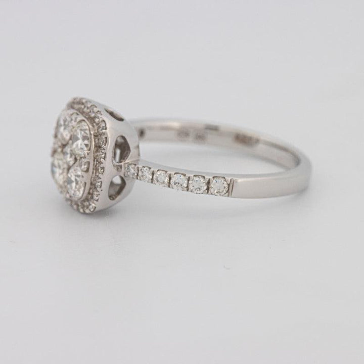 Invisible square diamond ring - ZIZOV DIAMONDS