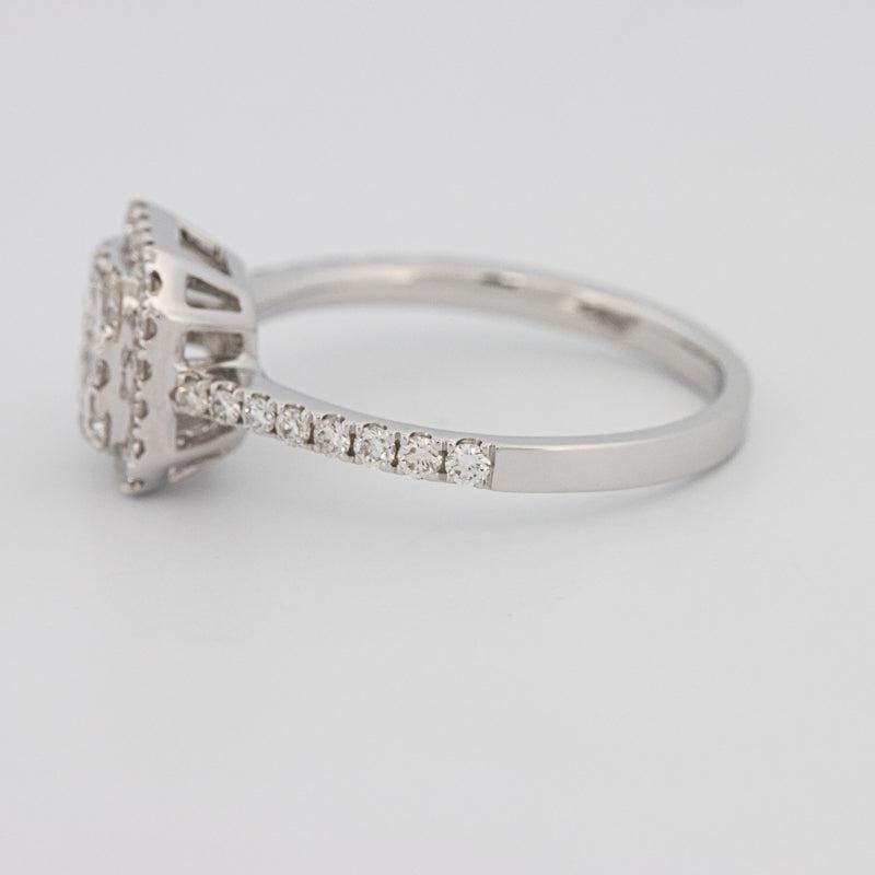 Invisible Square Diamond Ring - ZIZOV DIAMONDS