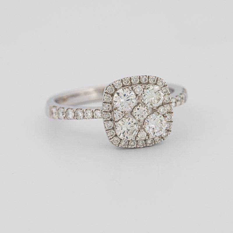 Invisible square diamond ring - ZIZOV DIAMONDS