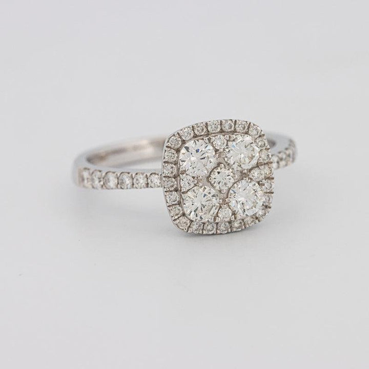 Invisible square diamond ring - ZIZOV DIAMONDS