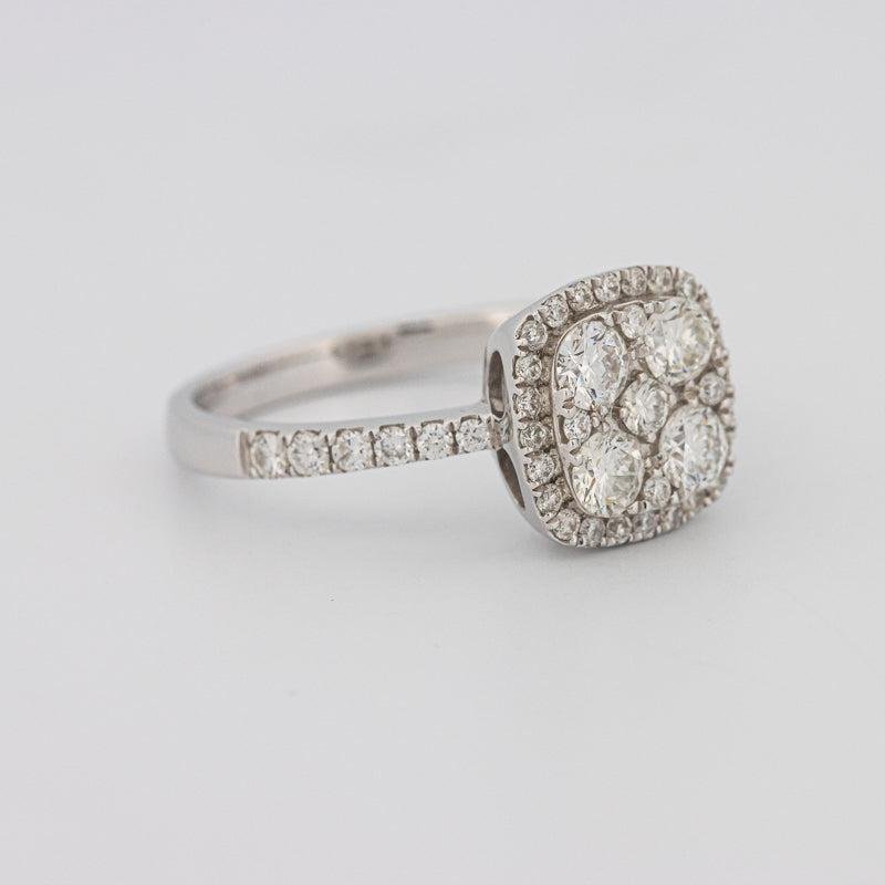 Invisible square diamond ring - ZIZOV DIAMONDS