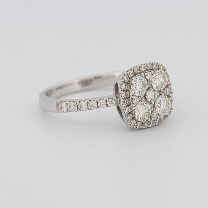 Invisible square diamond ring - ZIZOV DIAMONDS