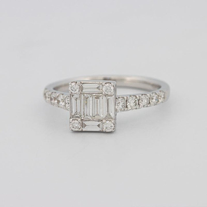 Invisible Square Diamond Ring - ZIZOV DIAMONDS