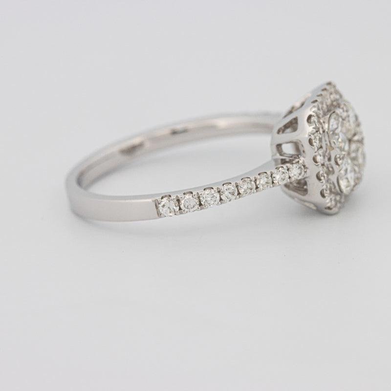 Invisible Square Diamond Ring - ZIZOV DIAMONDS