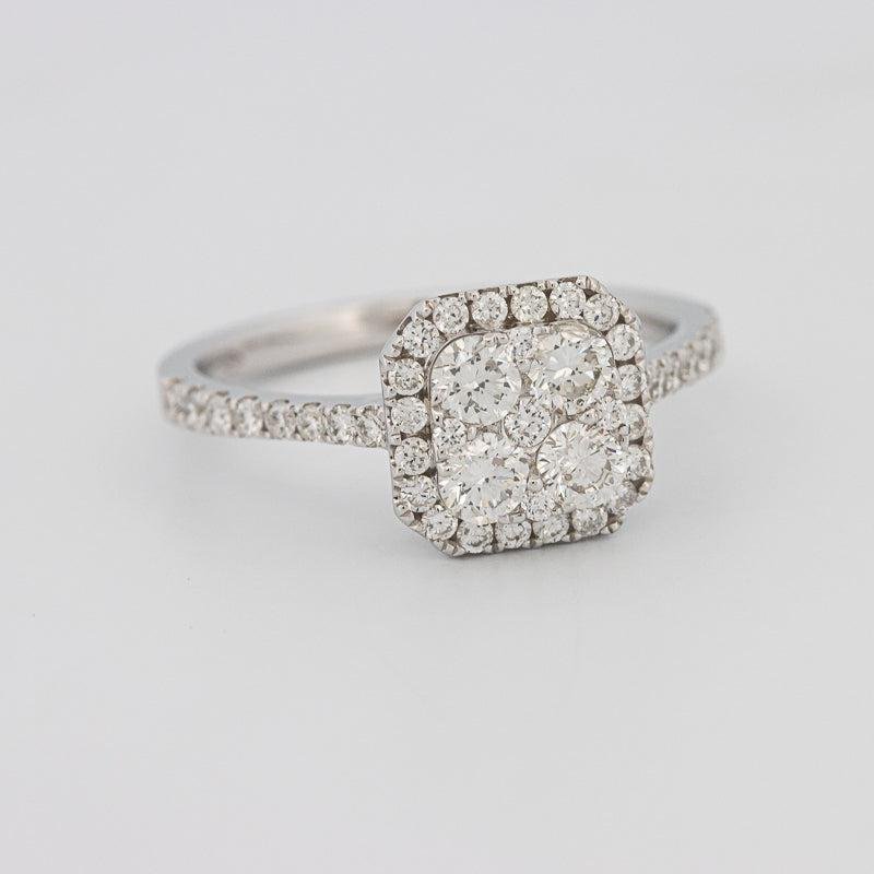 Invisible Square Diamond Ring - ZIZOV DIAMONDS