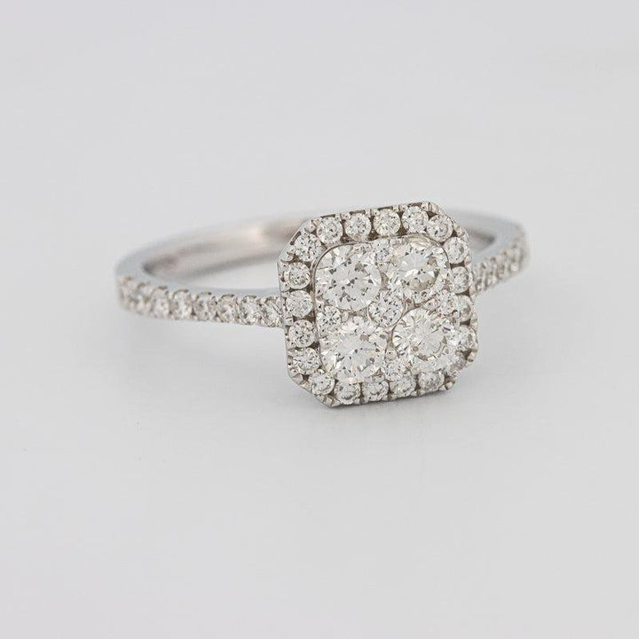 Invisible Square Diamond Ring - ZIZOV DIAMONDS