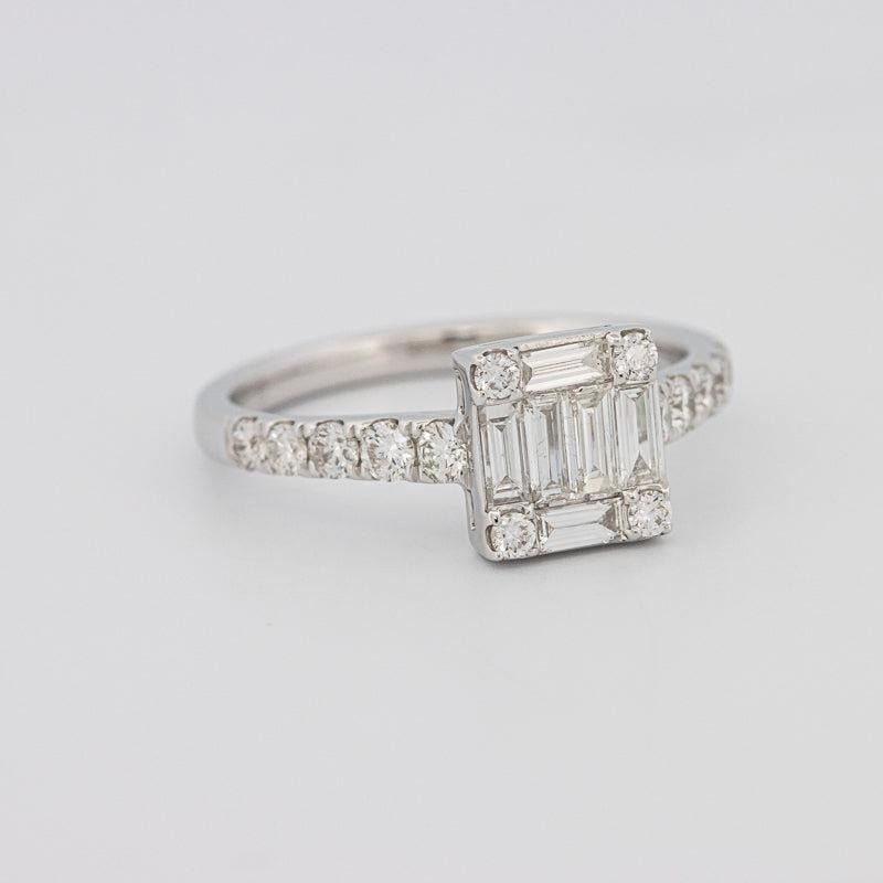 Invisible Square Diamond Ring - ZIZOV DIAMONDS