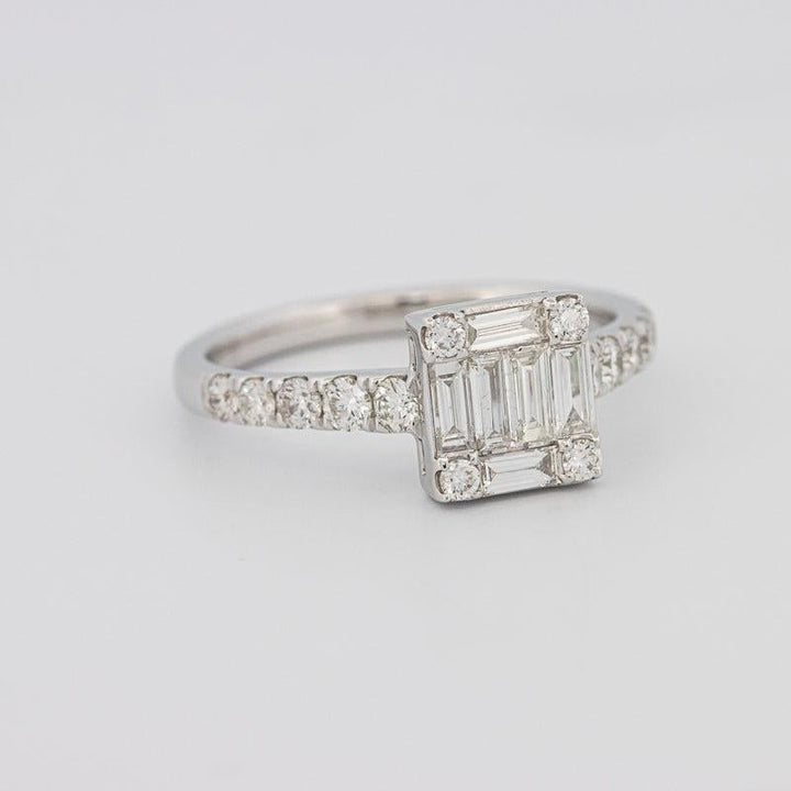 Invisible Square Diamond Ring - ZIZOV DIAMONDS