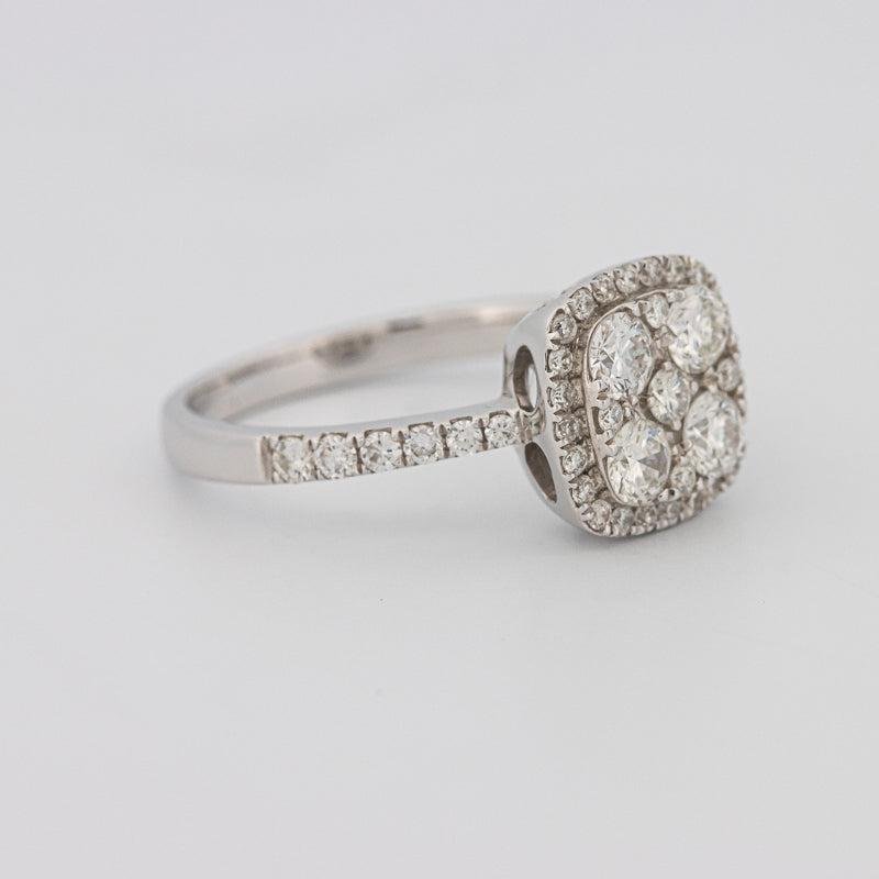 Invisible square diamond ring - ZIZOV DIAMONDS