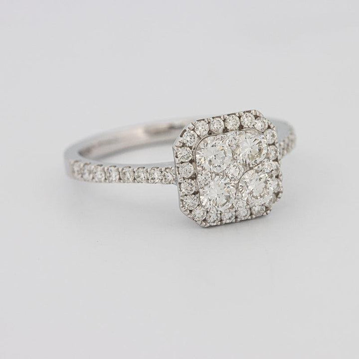 Invisible Square Diamond Ring - ZIZOV DIAMONDS