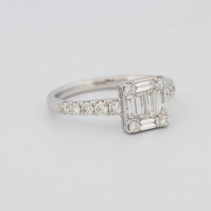 Invisible Square Diamond Ring - ZIZOV DIAMONDS