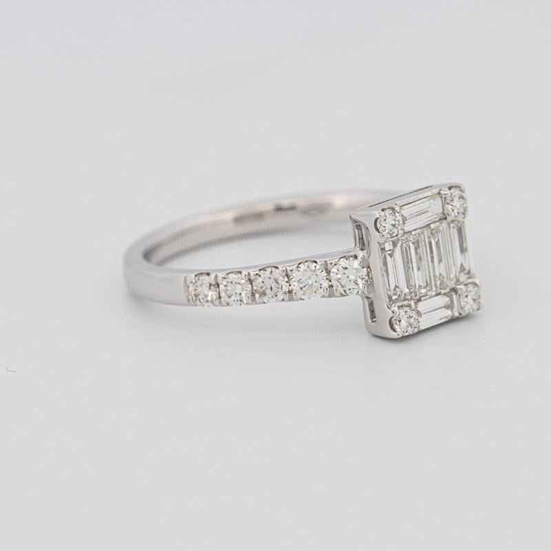 Invisible Square Diamond Ring - ZIZOV DIAMONDS