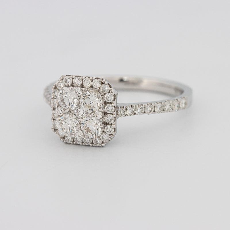Invisible Square Diamond Ring - ZIZOV DIAMONDS