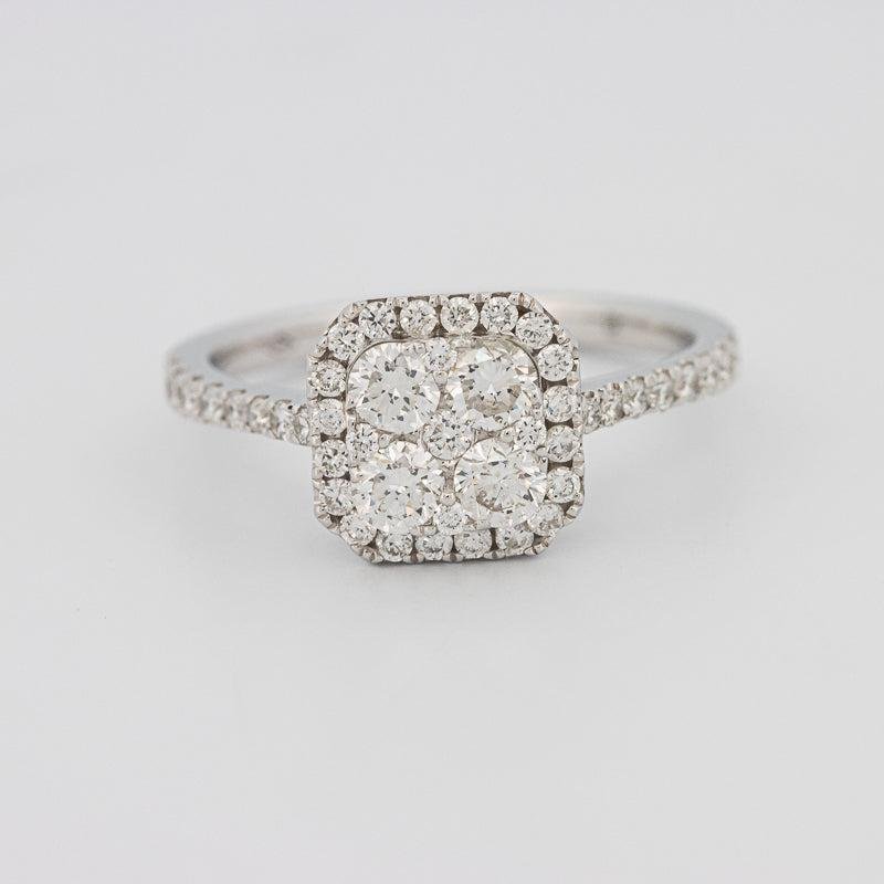 Invisible Square Diamond Ring - ZIZOV DIAMONDS